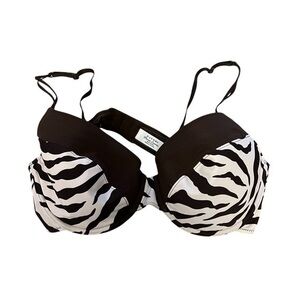 NATORI Private Luxuries pink & brown animal print side underwire bra, 38C